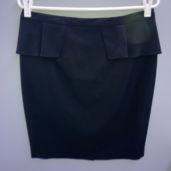 Tahari Black Shirt with Ruffle - Picture 2 of 7